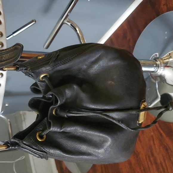 Marc by marc jacobs black leather shoulder crossbody bucket bag - Picture 11 of 16